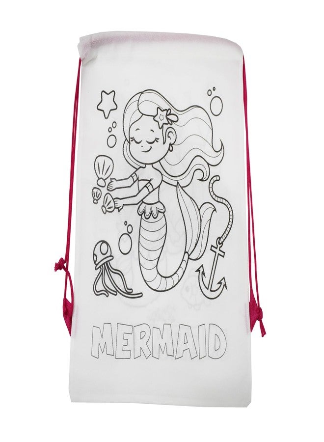 Asera DIY Colouring Bags Birthday Return Gifts Haversack Bags Dori Bags | Set of 12 | Size: 14 x 11 inches | for Kids (Assorted) - Image 5